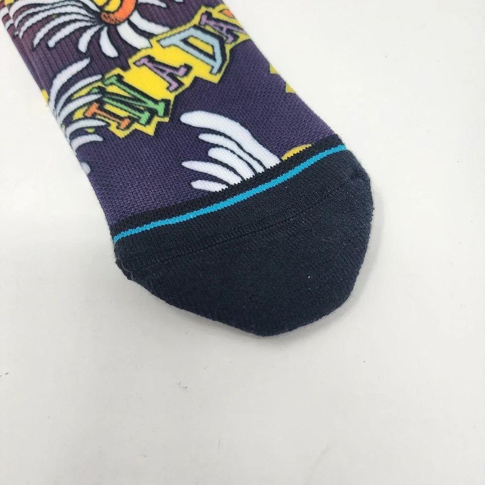 Stance In A Daze Crew Socks Men's L Cushion Multicolor Sun Unisex Stretch